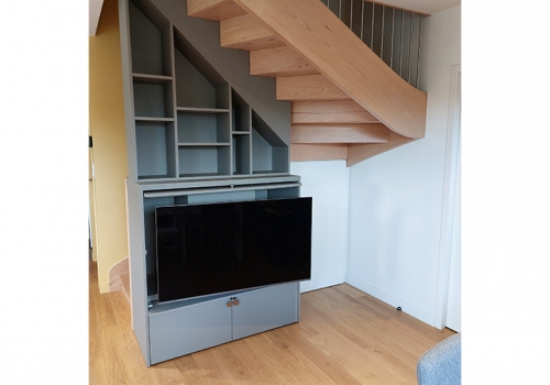 meuble TV sous escalier…